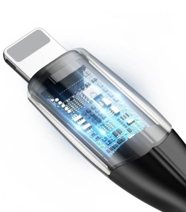کابل شارژ آیفون Lightning به USB باسئوس مدل CALSP-B طول 1 متر