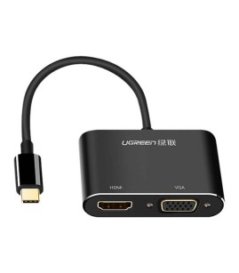 تبدیل تایپ سی به HDMI و VGA یوگرین MM123 50251