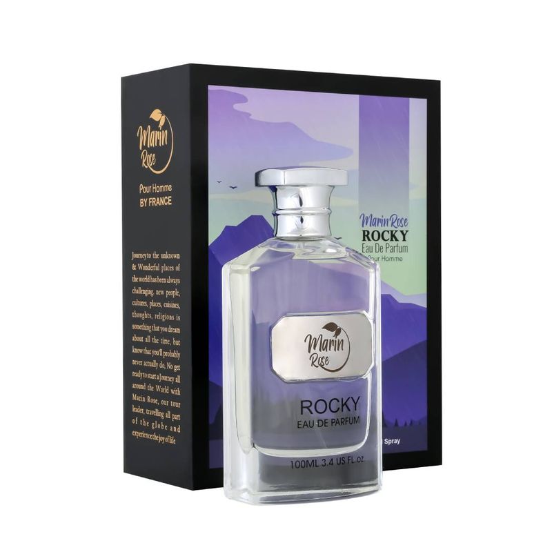 عطر ادکلن مردانه مارین رز مدل Marin Rose Rocky حجم 100 میلی‌لیتر