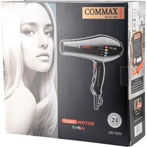 سشوار فوق حرفه‌ای کوماکس مدل CR‑7033 | توان 2600 وات، مناسب براشینگ حرفه‌ای