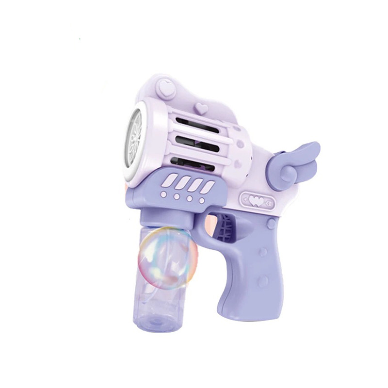 تفنگ حباب‌ساز طرح فرشته با نور رنگی