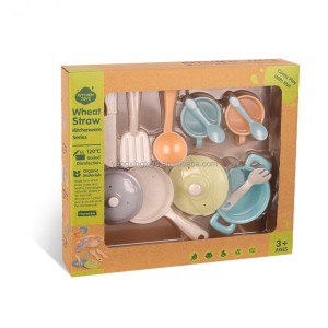 ست ظروف آشپزخانه اسباب‌بازی با الیاف طبیعی