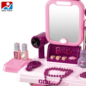 ست میز آرایش و زیبایی ۱۸ در ۱ با دو چمدان