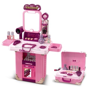 ست میز آرایش و زیبایی ۱۸ در ۱ با دو چمدان