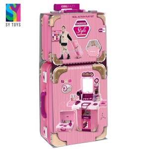 ست میز آرایش و زیبایی ۱۸ در ۱ با دو چمدان