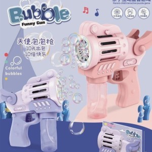 تفنگ حباب‌ساز طرح فرشته با نور رنگی