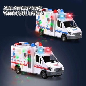 ماشین آمبولانس موزیکال و چراغ‌دار