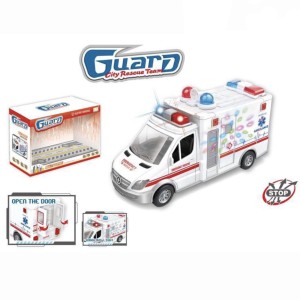 ماشین آمبولانس موزیکال و چراغ‌دار