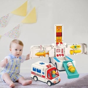 آمبولانس با چراغ و صدا