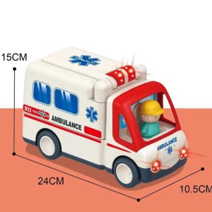 آمبولانس با چراغ و صدا