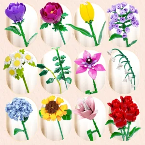 لگو دسته‌گل ۱۳ شاخه دکوری جاودانه