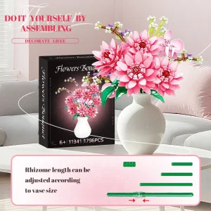 لگو دسته‌گل دکوری خانگی