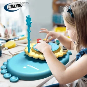 ست سفالگری کودک با چرخ برقی