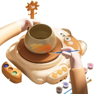 کیت چرخ سفالگری و رنگ‌آمیزی