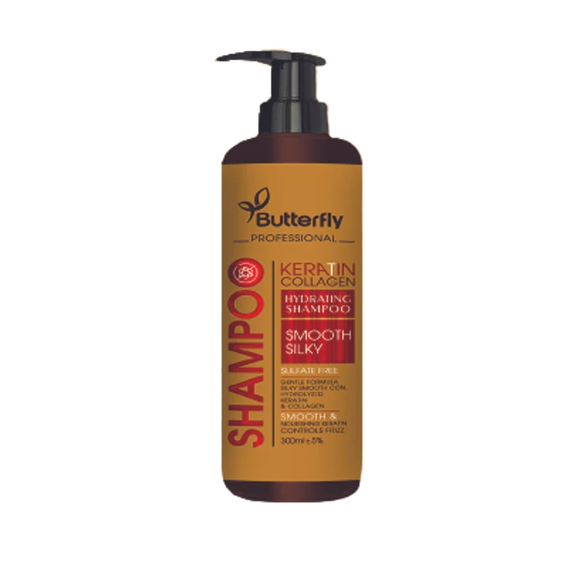شامپو مو بدون سولفات باترفلای Keratin Collagen
