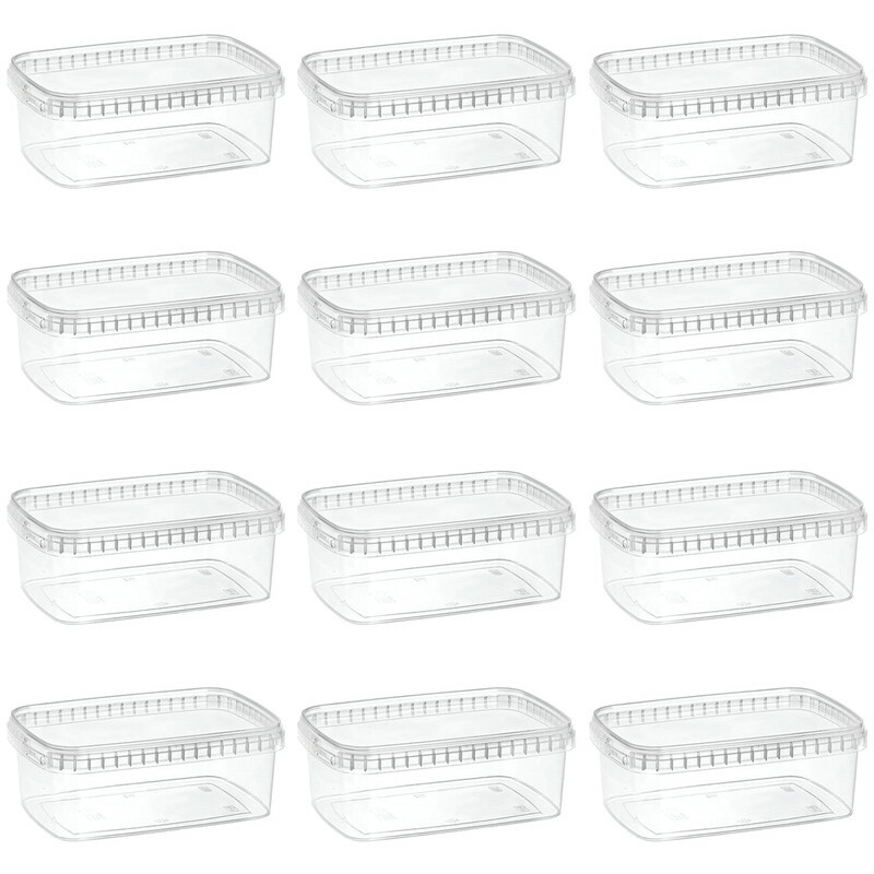 ظرف نگهدارنده طب پلاستیک مدل 1000C بسته 12 عددی