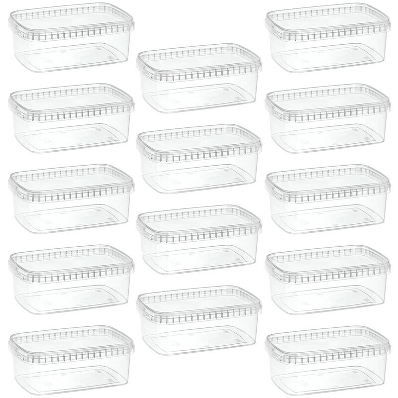 ظرف نگهدارنده طب پلاستیک مدل 1000C بسته 14 عددی