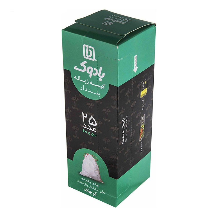کیسه زباله بادوک بند دار60*50  تعداد در بسته 25 عددی