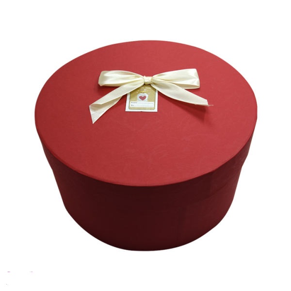 جعبه کادو قرمز قطر 14 سانتیمتر