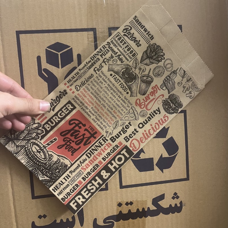 پاکت ساندویچ ۱۵*۲۰  بسته ۲۰ عددی