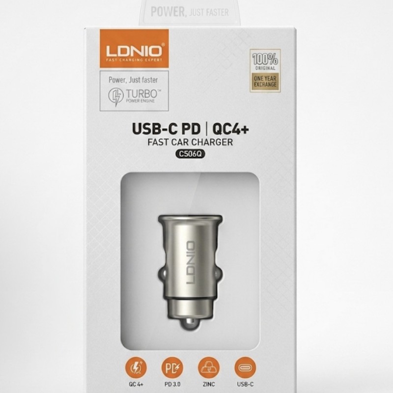 شارژر فندکی فست شارژ الدنیو (LDNIO) مدل C506Q