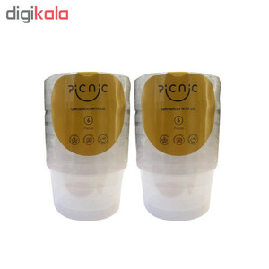 ظرف نگهدارنده پیکنیک مدل 610 بسته 12 عددی