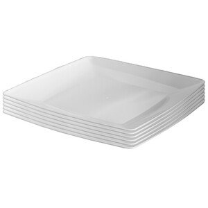 بشقاب غذاخوری یکبار مصرف مدل لوکس بسته 6 عددی