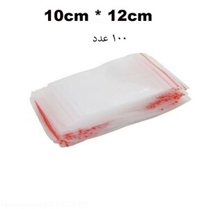 کیسه زیپ دار مدل R10&amp;12 بسته 100 عددی