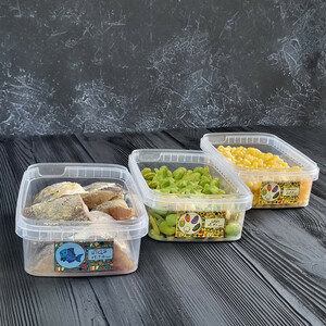 ظرف نگهدارنده پولاد پویش مدل فریزری و ماکروویوی کد 201 مجموعه 20 عددی