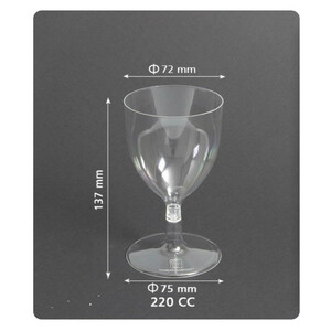 لیوان یکبار مصرف مدل جام بسته 6 عددی