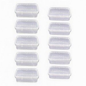 ظرف نگهدارنده پولاد پویش مدل فریزری پلمپ شونده کد 700cc-1000cc بسته 10 عددی