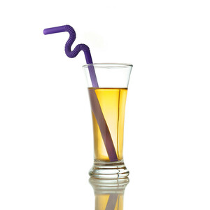 نی نوشیدنی یکبار مصرف مدل مارپیچ 8 بسته 50 عددی