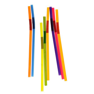 نی نوشیدنی یکبار مصرف مدل مارپیچ 8 بسته 50 عددی