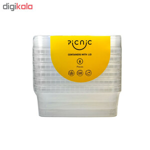 ظرف نگهدارنده پیکنیک مدل c1200c بسته 6 عددی