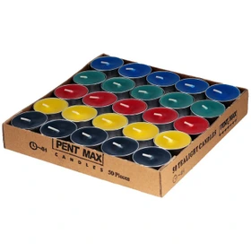شمع وارمر پنت مکس مدل TeaLight بسته 50 عددی رنگی