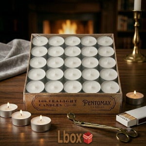 شمع وارمر پنت مکس مدل TeaLight بسته 100 عددی سفید