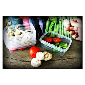 ظرف نگهدارنده طب پلاستیک مدل 1200C بسته 6 عددی