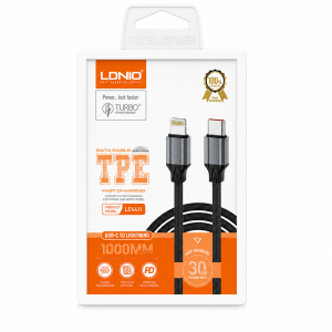 کابل شارژ USB-C به Lightning الدینیو (LDNIO) مدل LC441i طول 1 متر – توان 30 وات
