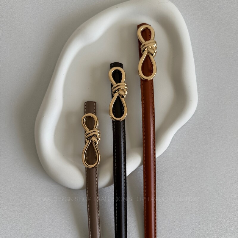 کمربند چرمی مات زنانه مدلbe7038