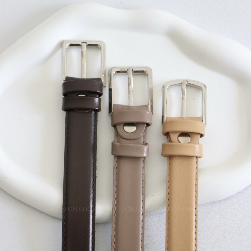 کمربند چرمی مات  زنانه مدلbe7001