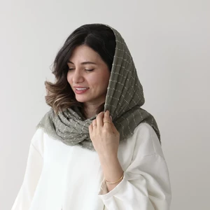 شال نخی مدل مگنولیا