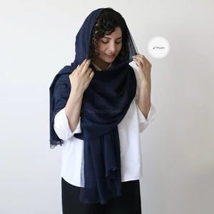 شال  پلیسه لبه دانتل  مدل پاپیتال