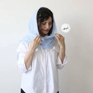 شال  پلیسه لبه دانتل  مدل پاپیتال