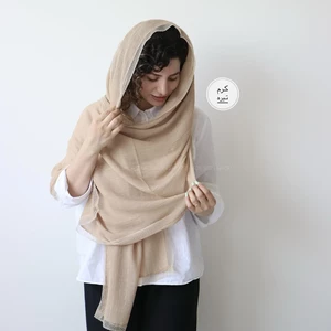 شال  پلیسه لبه دانتل  مدل پاپیتال