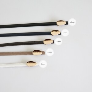 کمربند چرمی مات زنانه مدلbe7040