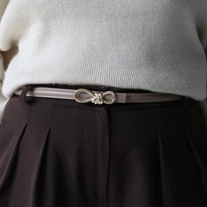 کمربند چرمی مات زنانه مدلbe7038