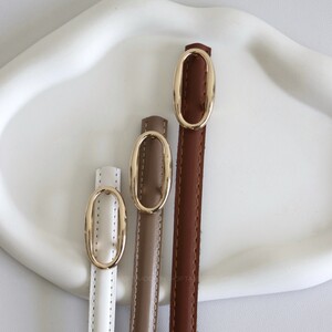 کمربند چرمی مات زنانه مدلbe7037