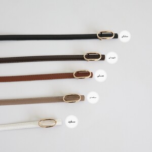 کمربند چرمی مات زنانه مدلbe7037