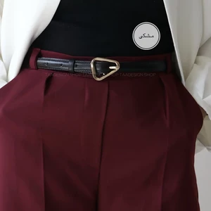 کمربند چرمی مات زنانه مدلbe7031