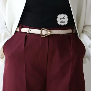 کمربند چرمی مات زنانه مدلbe7031